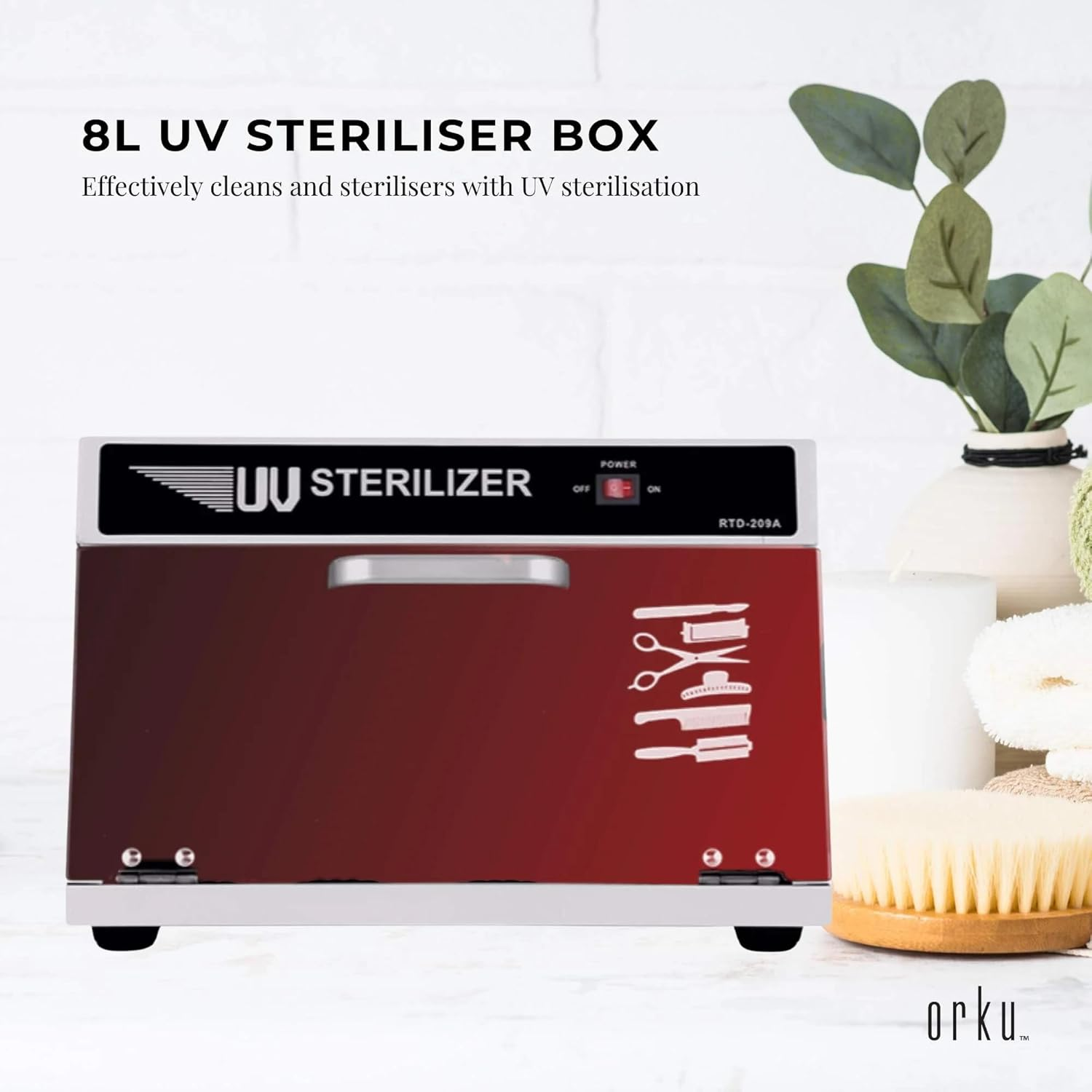 8L UV Steriliser Box Beauty Equipment Sanitising Salon Nail Tools Sterilizer image number 2