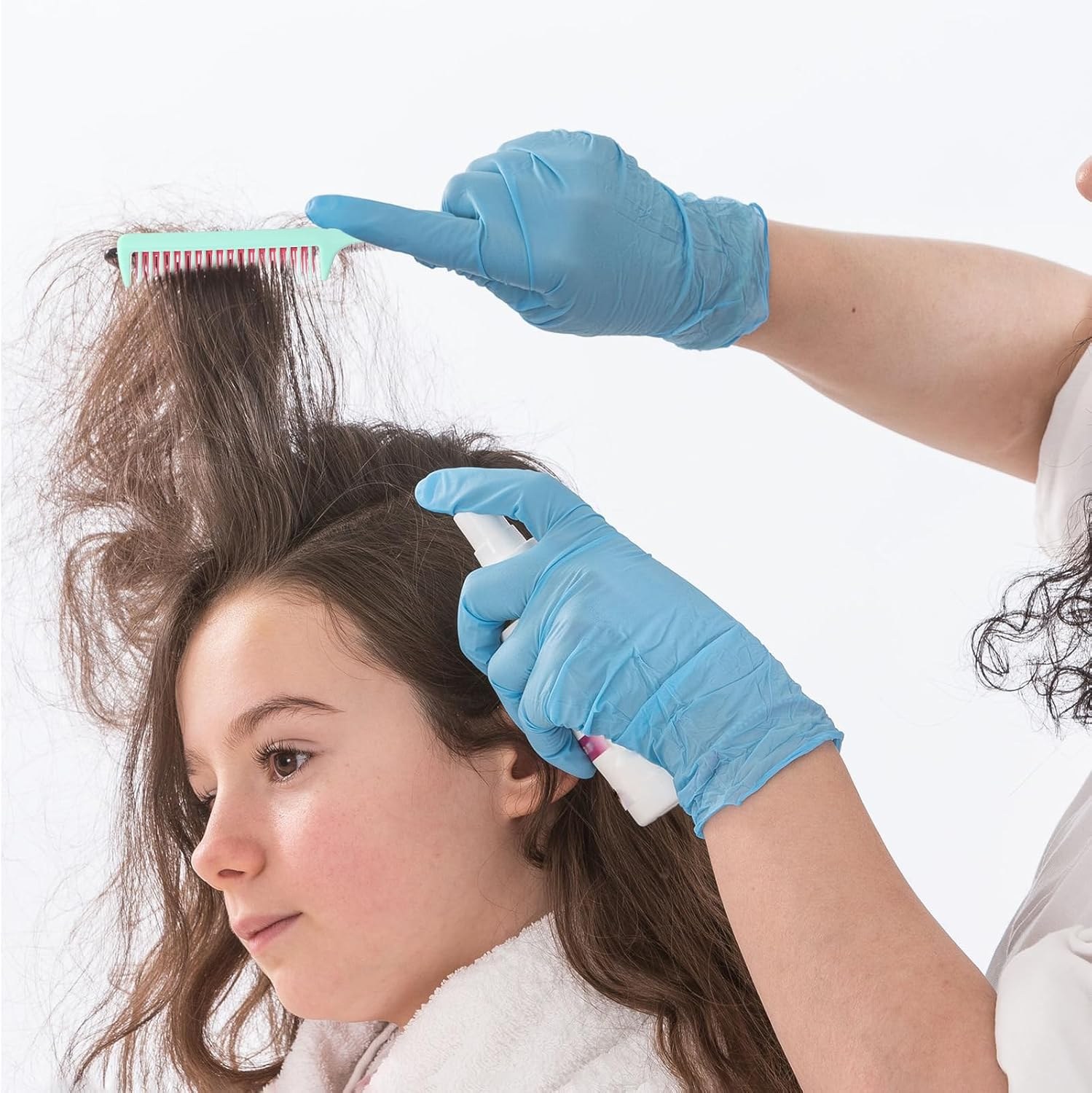 Patelai 3 Pieces Hair Styling Comb Set, Includes Hair Brush Teasing Fluffy Hair Brush, Rat Tail Comb Teasing Comb and Triple Teasing Comb for Women Back Combing Hair(Green) image number 5