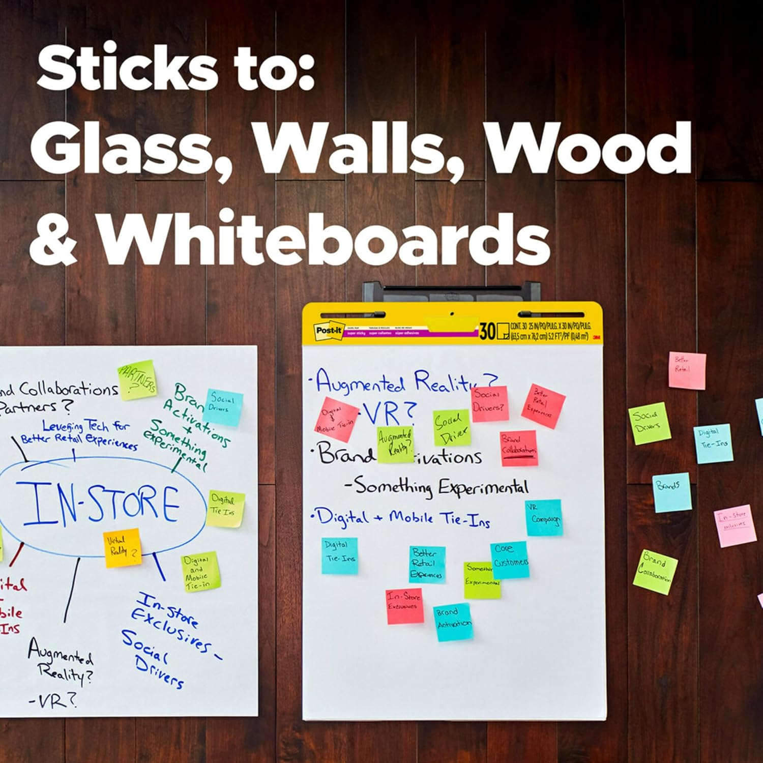 Post-It Super Sticky Easel Pad 4 Pieces Set, 635 X 775 Mm, White image number 4