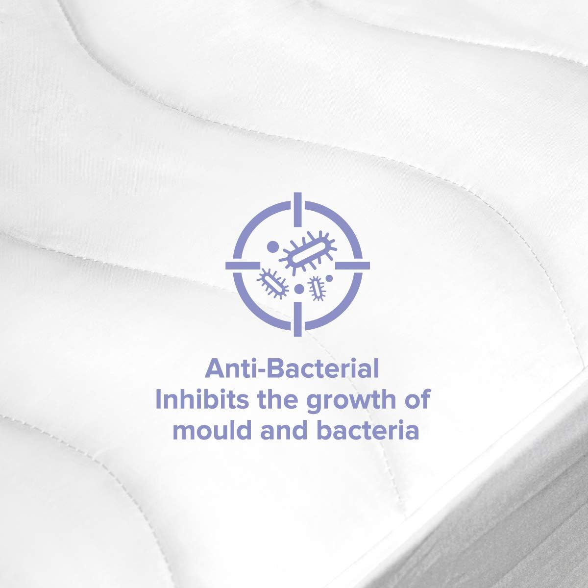 Tontine Comfortech Quilted Waterproof Mattress Protector, King &ndash; Soft Cotton Cover with Anti-Bacterial Treated Filling &ndash; Waterproof Backing and 40Cm Fitted Skirt &ndash; Machine Washable image number 1