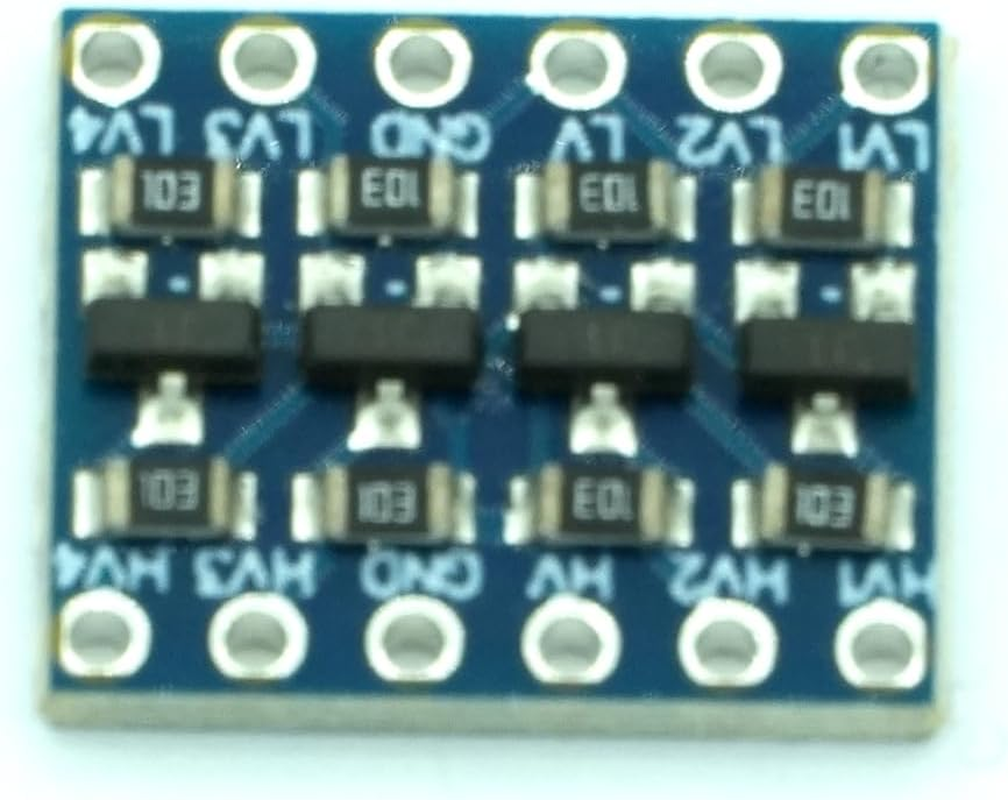 DIGISHUO 10Pcs 4 Channels IIC I2C Logic Level Converter Bi-Directional 3.3V-5V Shifter Module for Arduino (Pack of 10) image number 3
