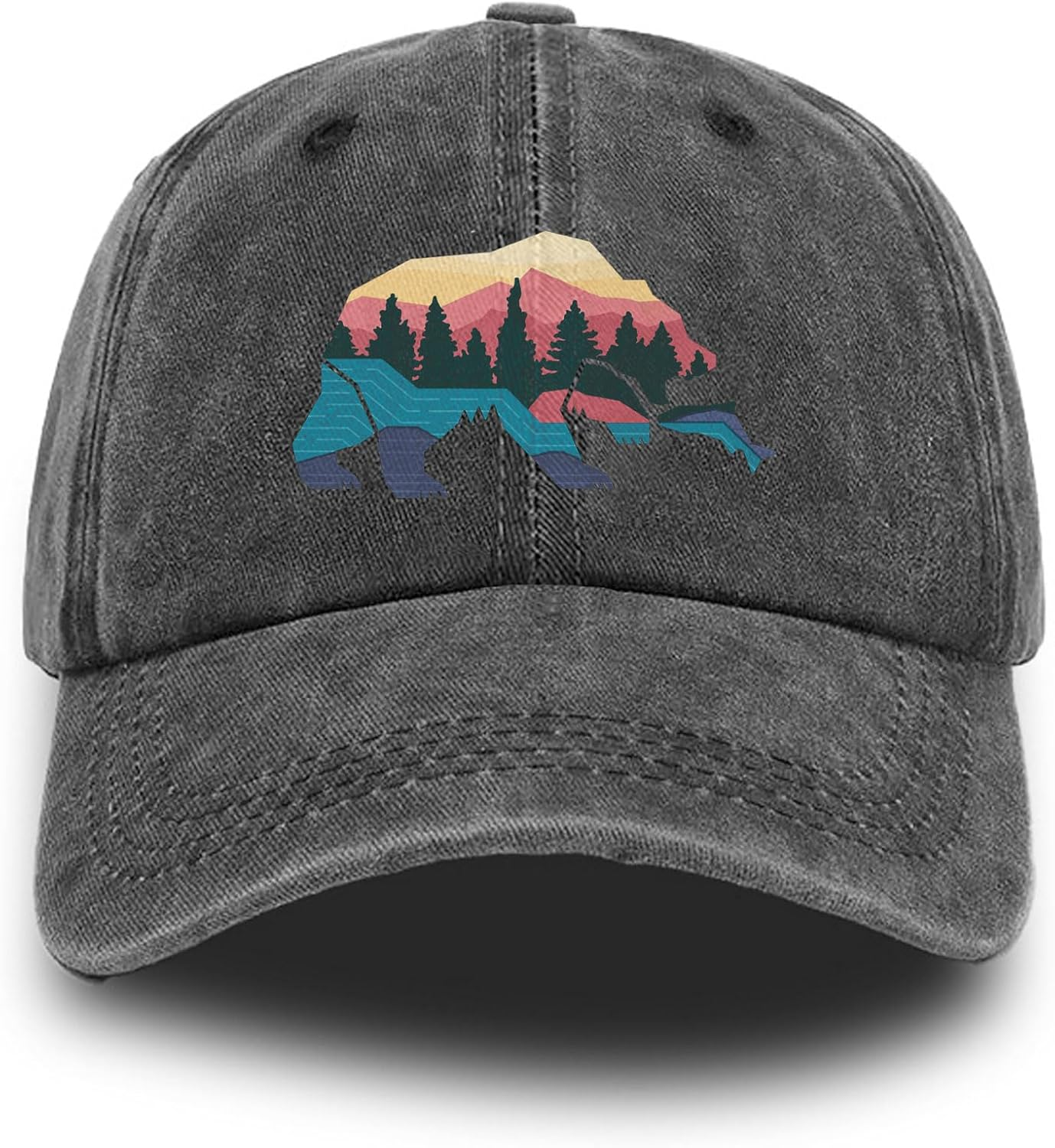 Negi Retro Baseball Cap Denim Hat for Women Female Washed Distressed Adjustable Dad Hats Unconstructed Cotton