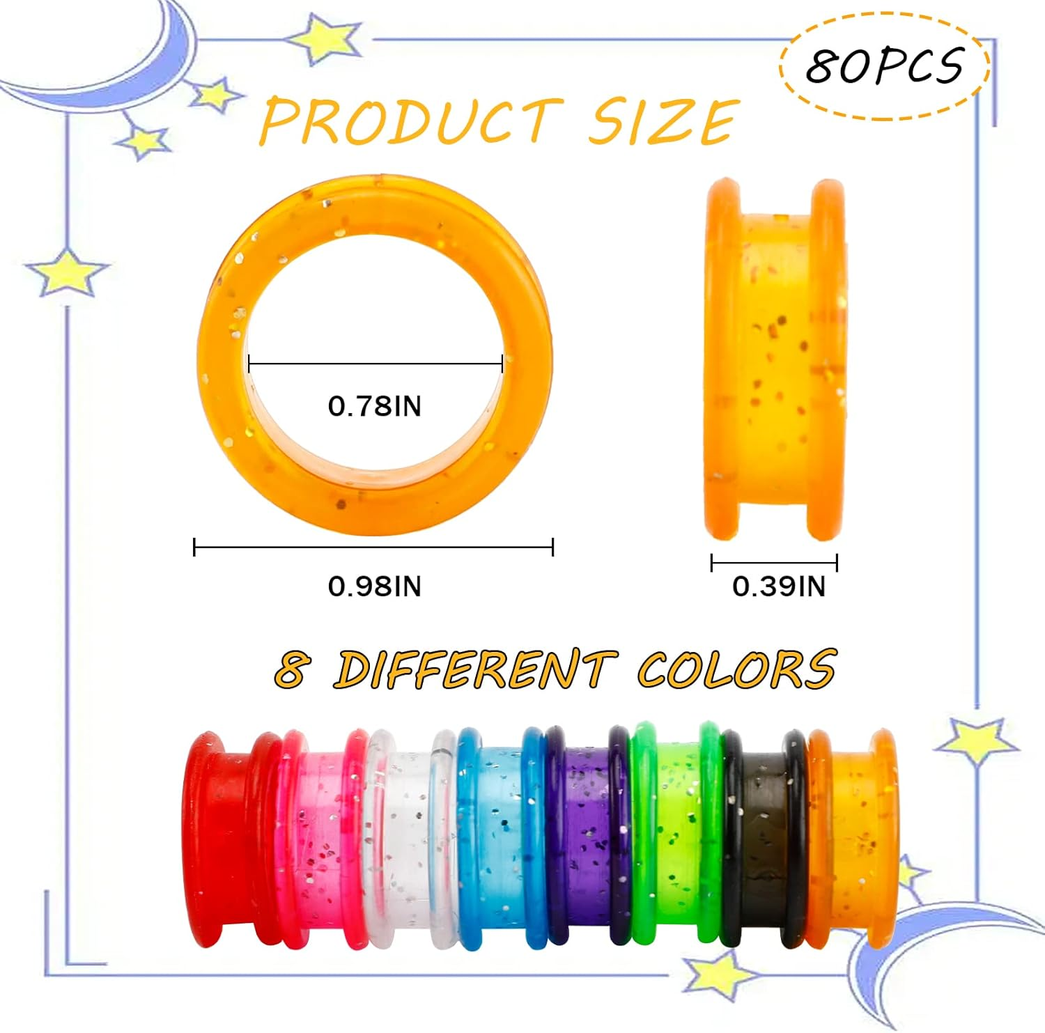 80-Piece Scissors Finger Rings Professional Dog Grooming Scissors Accessories for Dog Hair Cutting, Ergonomic Pet Shear Finger Ring Thumb Inserts Grips for Comfortable and Precise Grooming image number 3