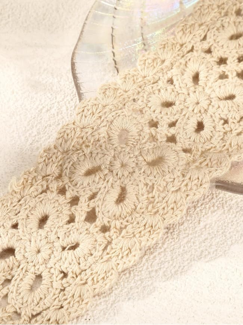 Boho Hair Bands Women'S Knitted Headband Headbands Braided Headband Vintage Headband Hair Band Thin Summer Headband Head Wrap Cute Hair Accessories for Girls image number 1