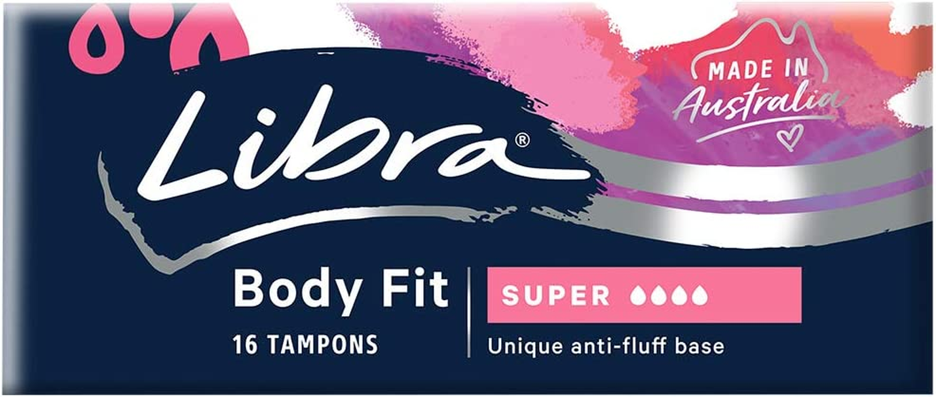 Libra Body Fit Super Tampons, Pack of 16 image number 2