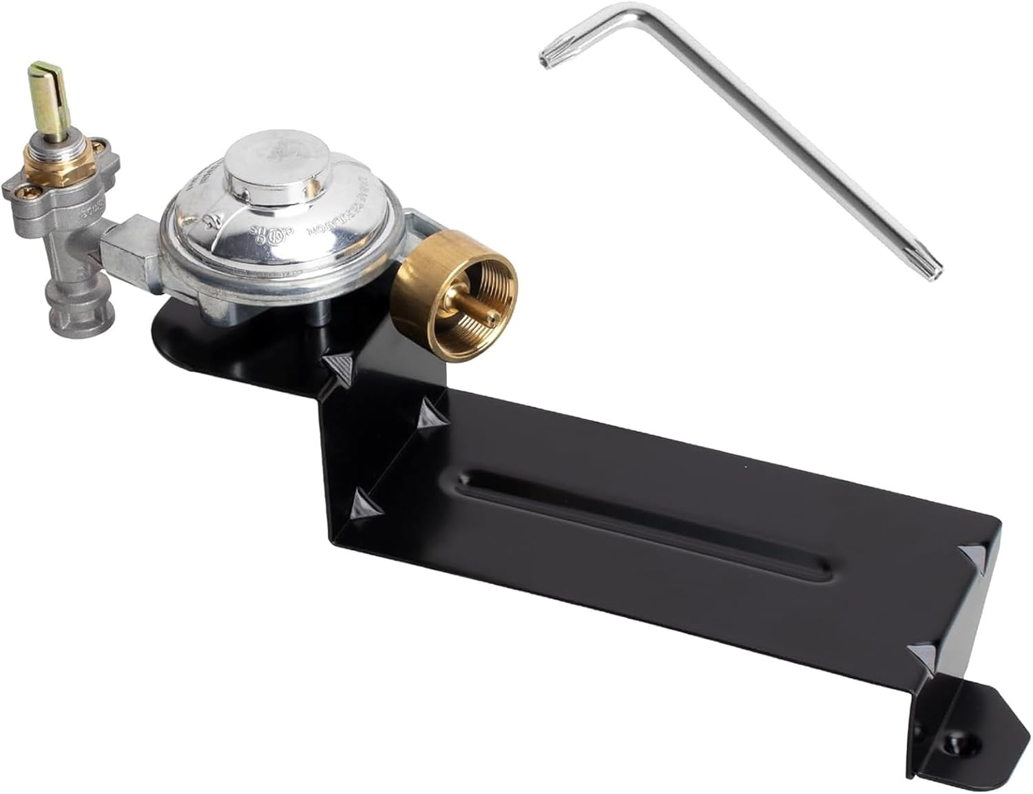 64865 Grill Valve Regulator for Weber Q2000 Q2200 Series Gas Grills, Regulator Compatible with Weber54060001, 396002, 566001, 566002 Grill Models, Replacement for Weber 64865 Gas Regulator image number 2