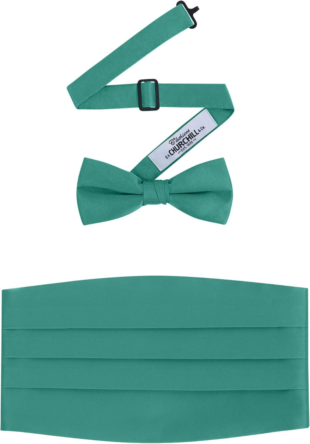 Men'S Formal Satin Bowtie and Cummerbund Set