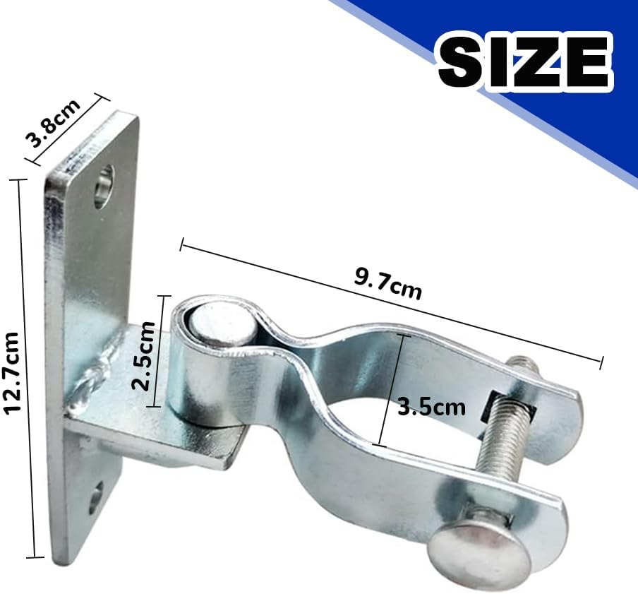 2 Pack Wall Mount Gate Hinge, Metal Hinges, Blend Functionality with a Sleek, Understated Look That Complements Most Gate Styles, for Securing Gates, Garden Doors, or Small Entryways image number 1