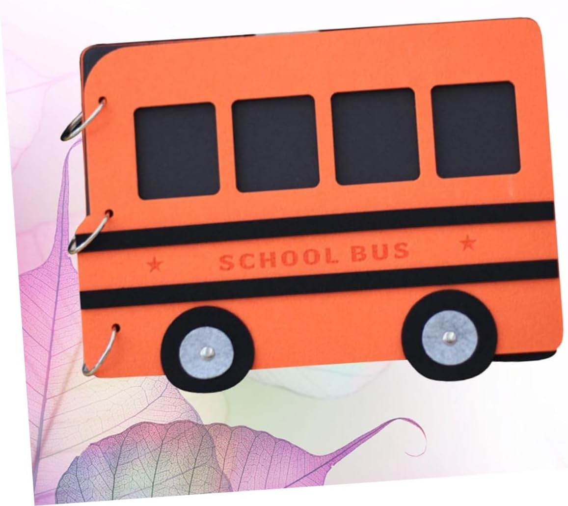 Diy Photo Album School Bus Theme Commemorative Book for Boys and Girls for Family Memories image number 2