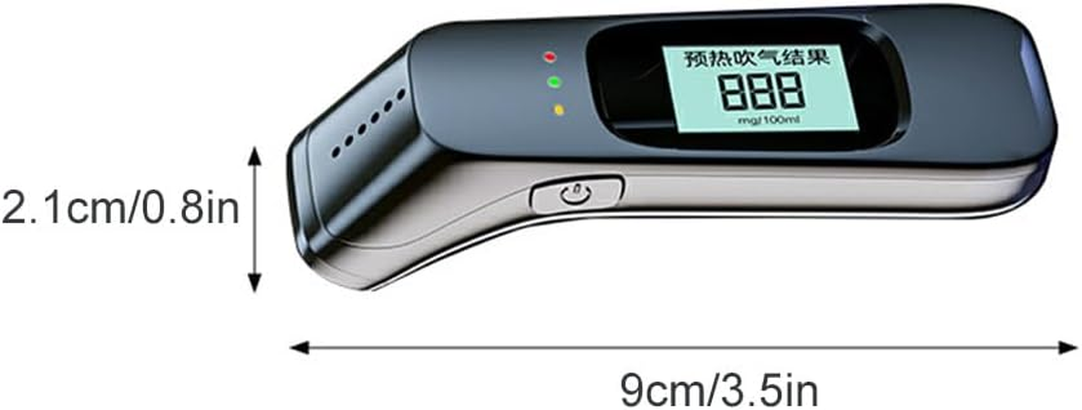 Stable Performance Breathalyzer Tester with LED Display Screen Professional ABS for Adult Portable Digital Spirit LCD image number 6