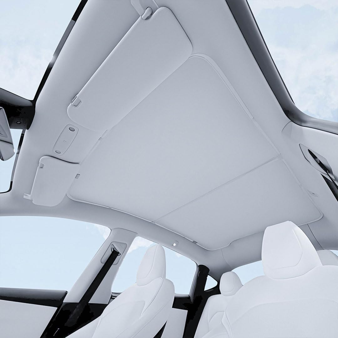 VION Tesla 2026-2025 Model Y Roof Sunshades - Precision Fit, No Sagging (2026-2025 New Model Y) image number 6