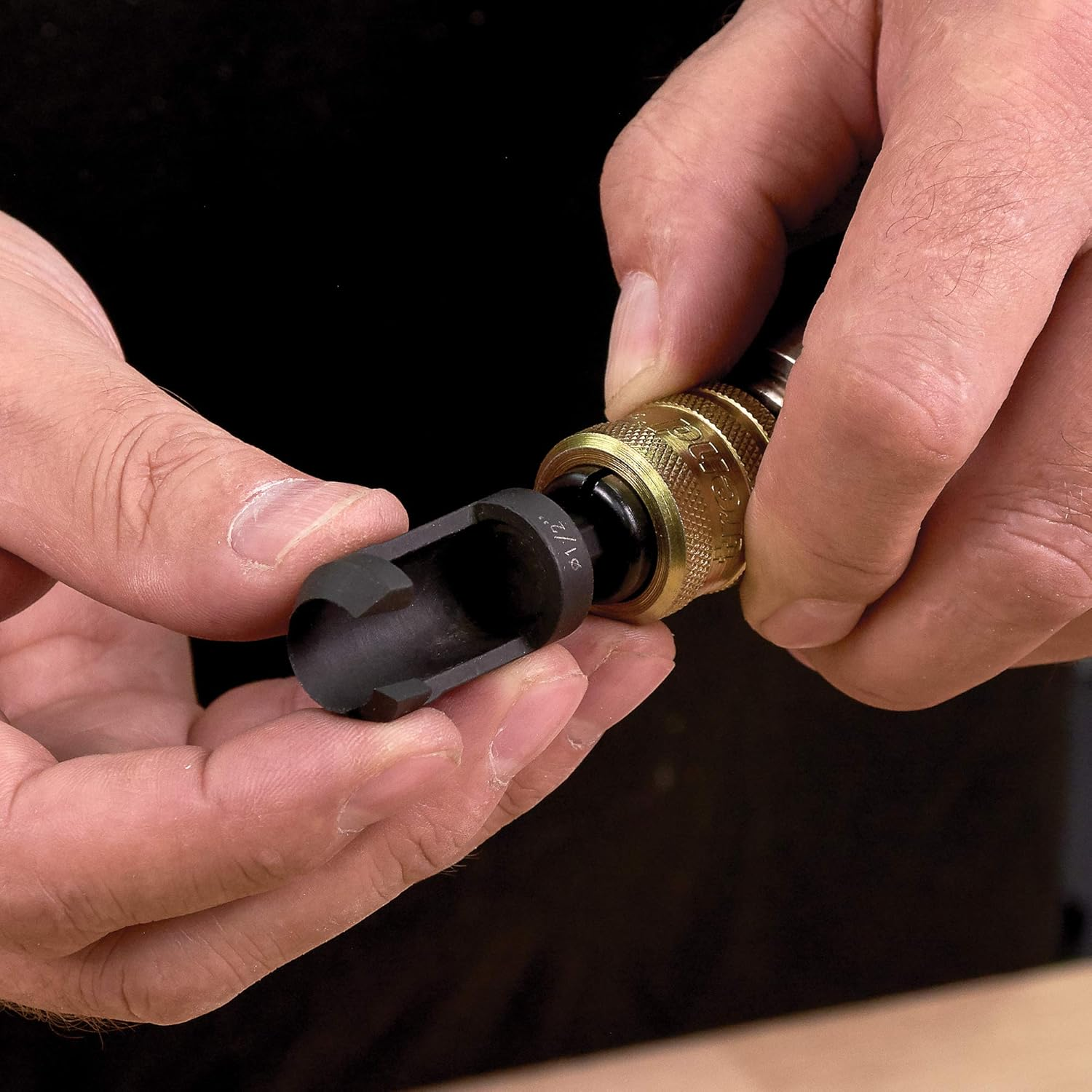 Trend Snappy 10Mm Tube Plug Cutter for Perfect Timber Plugs, Quick Release Drill System Compatible, SNAP/PC/10T, Silver image number 2