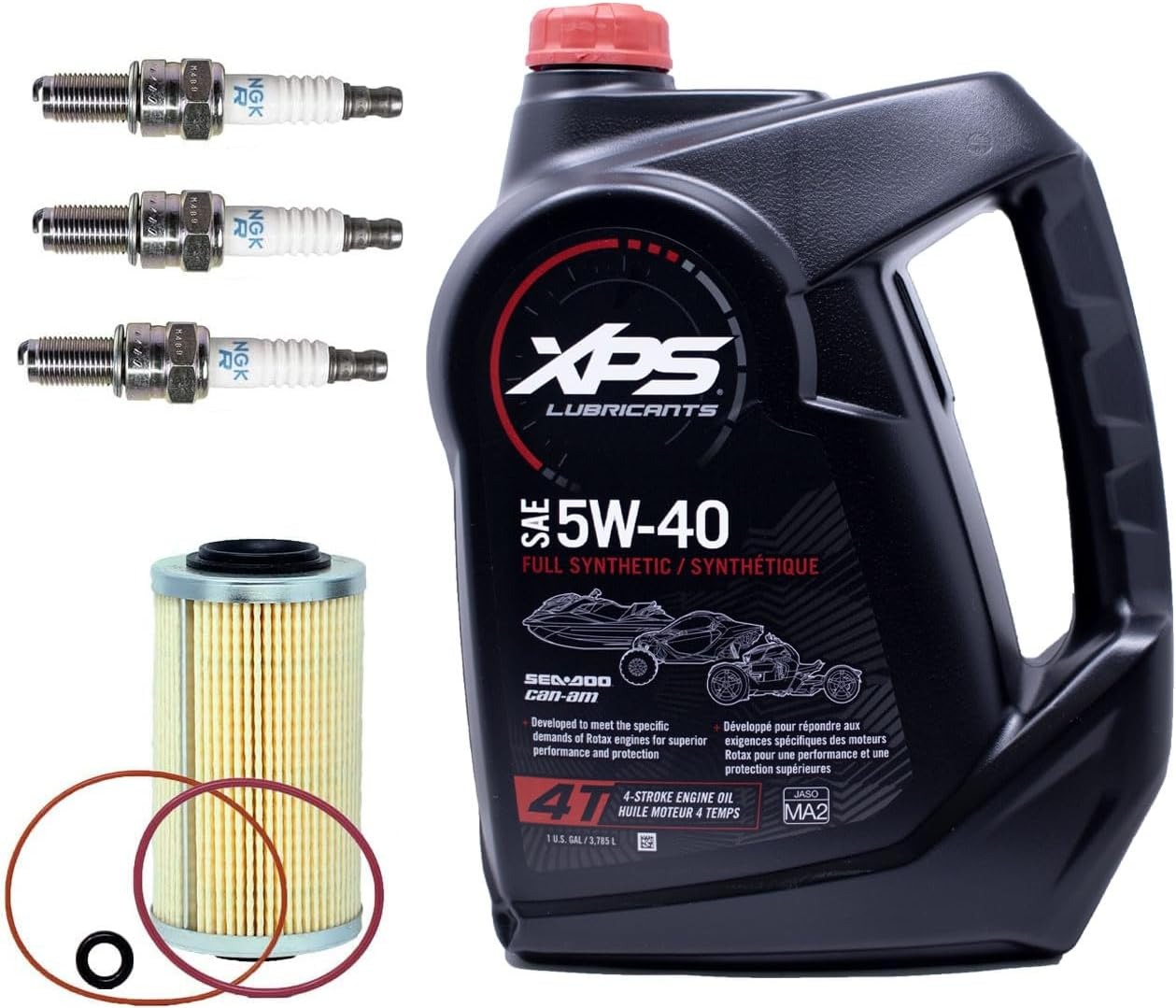 Edwards Oil Change Kit Fits All Seadoo 2002+ 4-TEC 130/155/185/215/255/260Hp GTX RXT RXP RXP-X RXT-X GTI W/ 1 Gallon XPS 5W40 Oil, 4-TEC Oil Filter, O-Ring image number 2