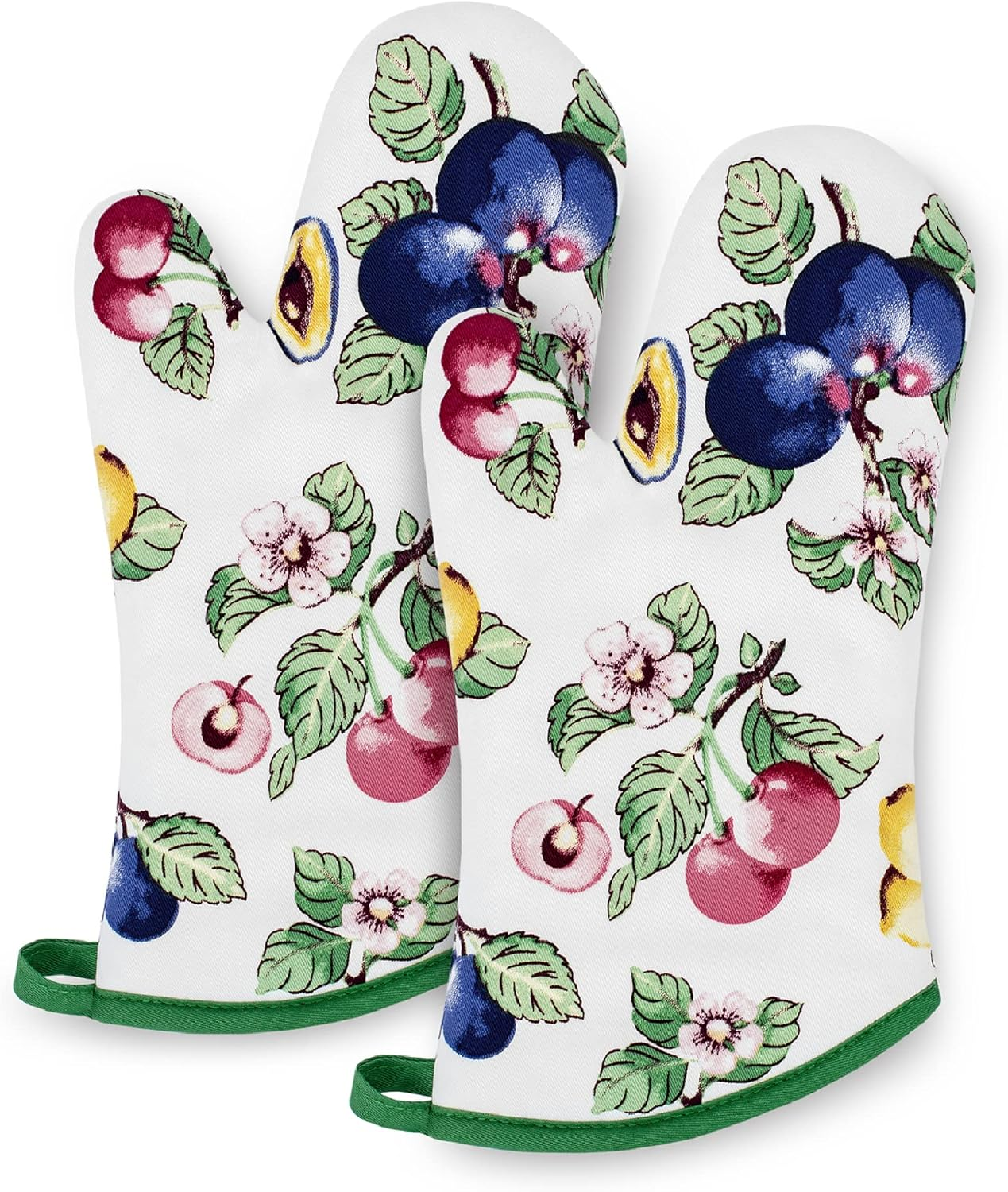 Villeroy and Boch French Garden Kitchen Oven, Cotton, Multi, 13" X 6" (Oven Mitt)