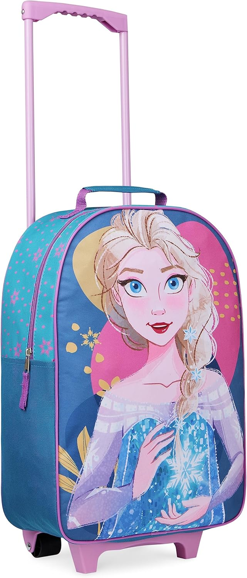 Disney Kids Suitcase - Foldable Trolley Bag 47 X 30Cm, 2 Wheels Extendable Handle - Kids Gifts, Pink Minnie, One Size, Children'S Luggage