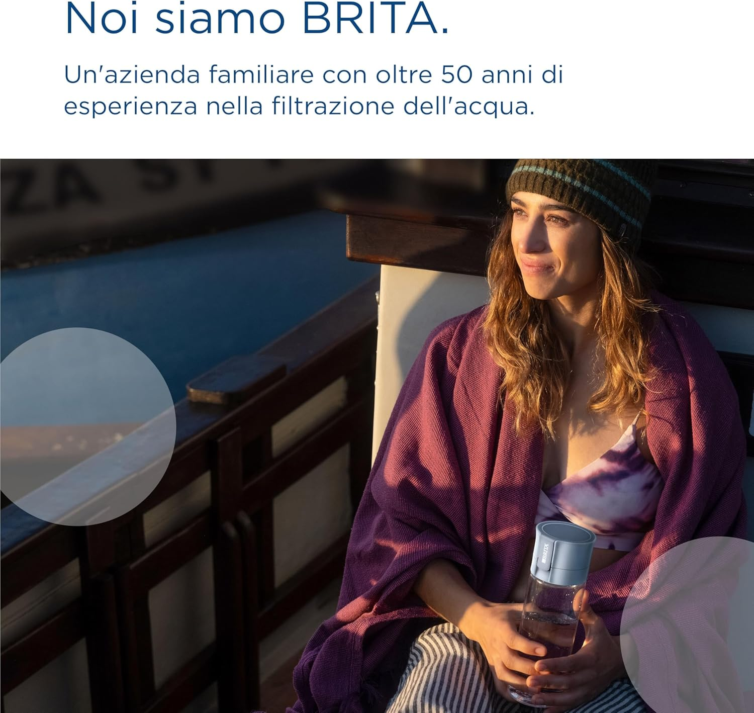 BRITA Water Filter Bottle Model Vital Apricot (600 Ml) Including 2 Microdisc Filters - Practical Water Bottle with Water Filter for Travel, Filters Chlorine & Bacteria When Drinking/Dishwasher Safe image number 2