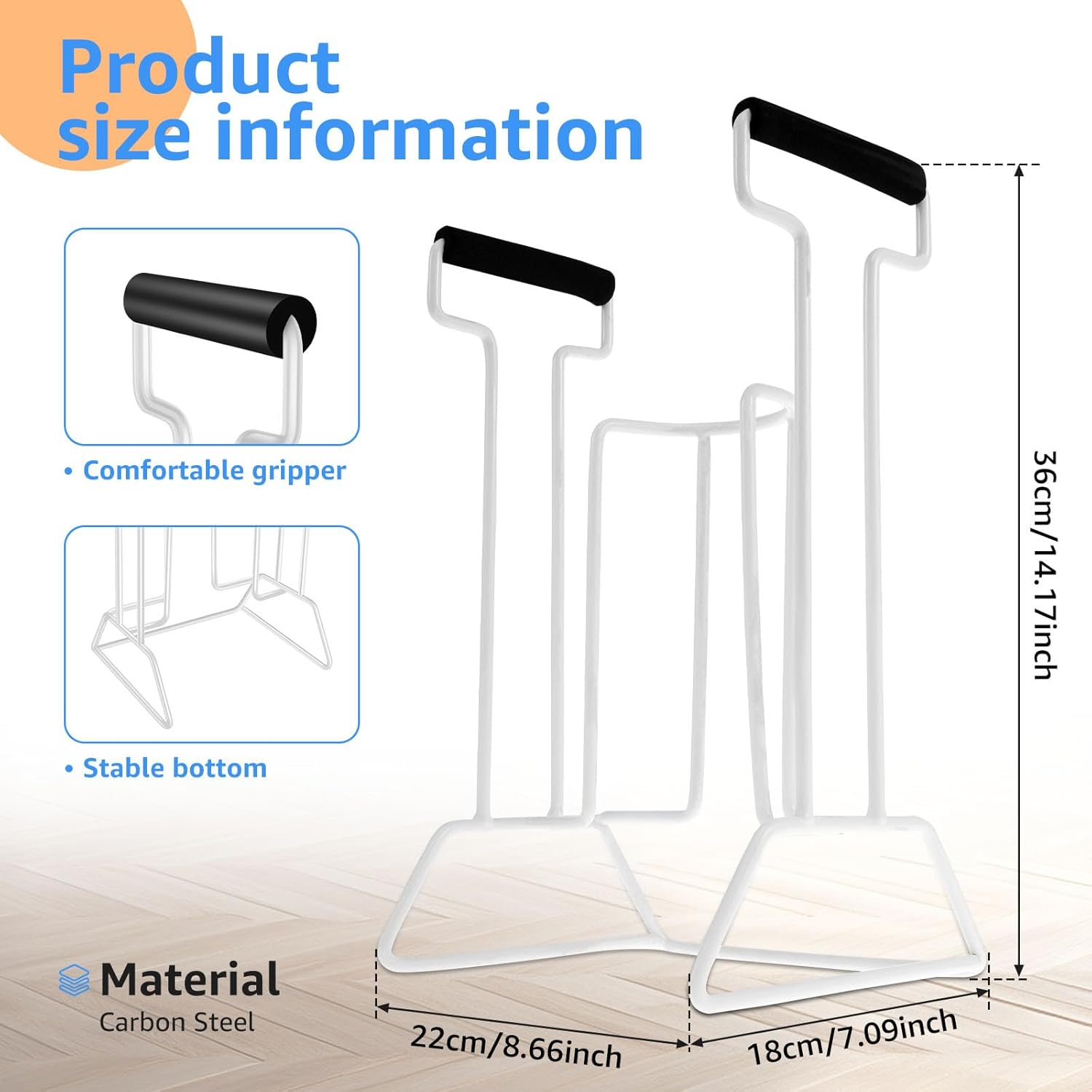 Stocking Donner, Aids for Seniors Putting on Socks, Flexible Stocking Aid Kit, Aid Tool to Put on Compression Socks, Easy on and off Helper for Elderly, Pregnant, Disabled image number 5