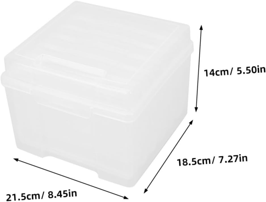 KICHOUSE Photo Storage Box Multi-Functional Storage Case for Pictures Reusable Organizing Box image number 4