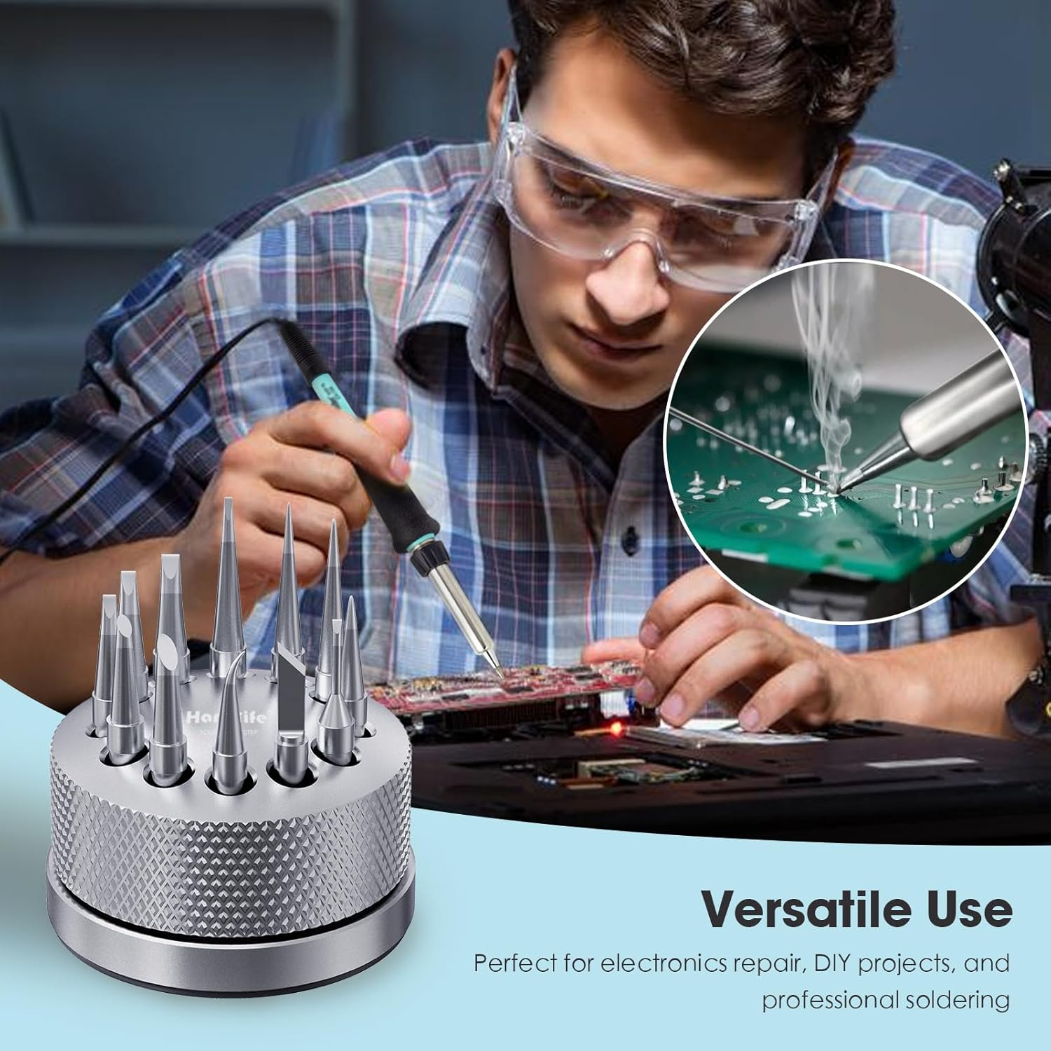 HANGLIFE ET Soldering Iron Tips for Weller WE1010NA WE1010EDU WES51/50 WESD51 WCC101 PES51/50 WEP70 LR21 and More Soldering Stations/Irons &ndash; Replacement Solder Tips for Weller Welding Equipment - 12Pcs image number 6