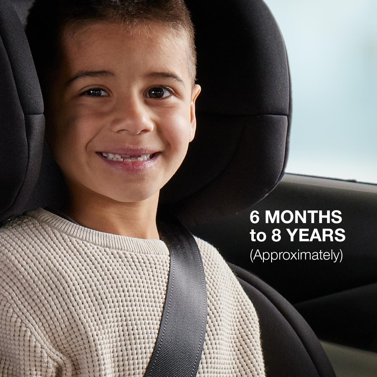 Mother'S Choice Pace Convertible Booster Seat - 6 Months to 8 Years, Adjustable 5-Point Harness to Vehicle Seat Belt, Easy Installation, 3-Across Narrow Design, with Cup Holders and Washable Cover image number 5