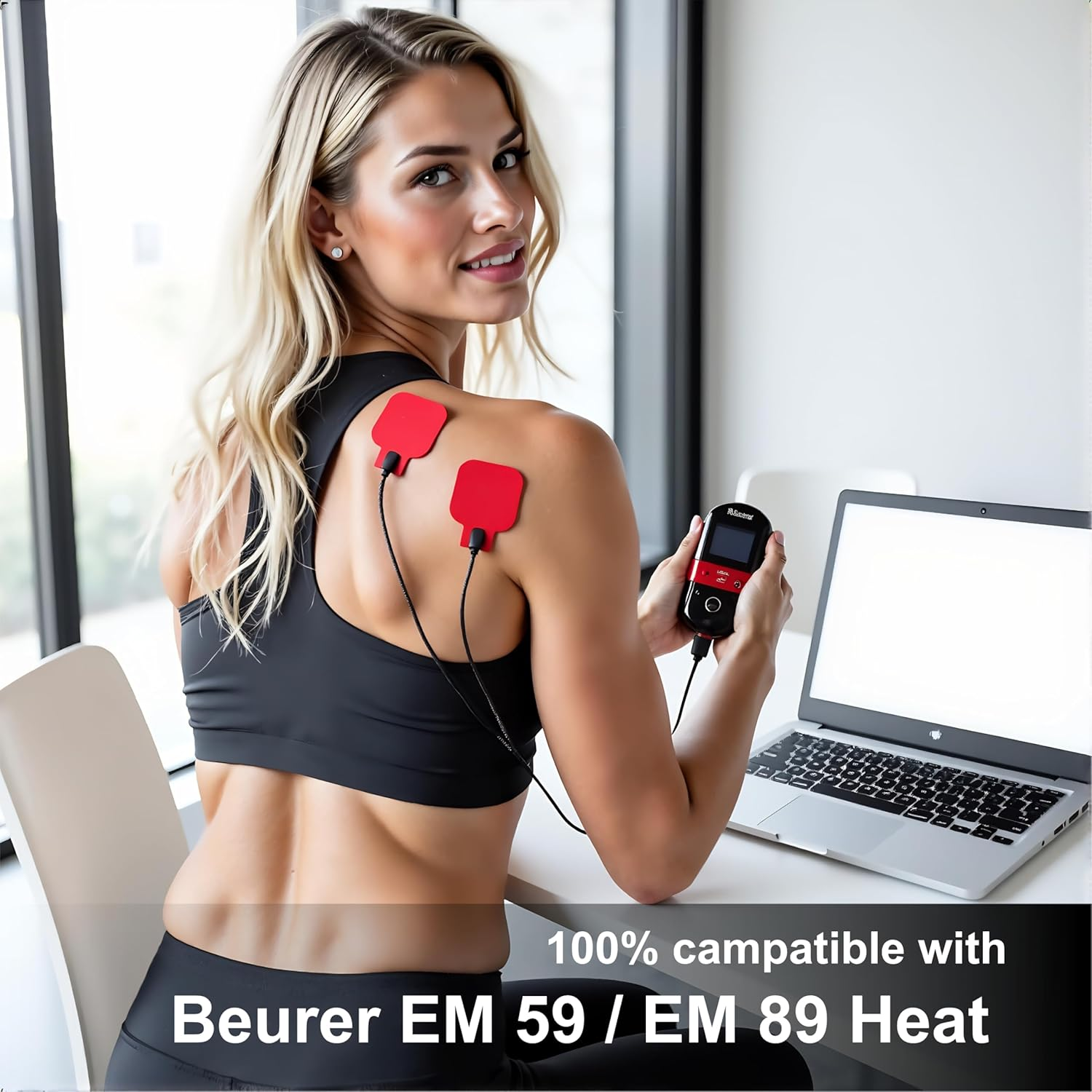 12 Gel Pads Tenspad Silver Compatible with Beurer EM 59 / EM89 Heat Devices. save up to 30% on Price image number 1