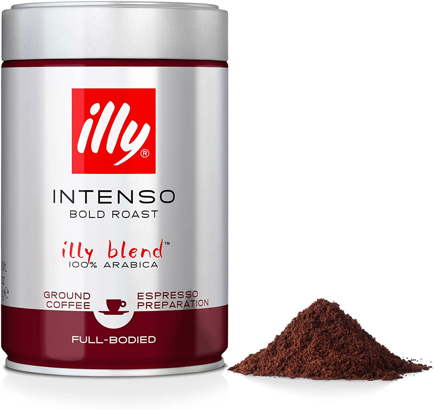 Illy Intenso Espresso Dark Roast Ground Coffee, 250 G - Bold and Rich Italian Espresso Blend - 100% Arabica Beans - Perfectly Ground for Coffee Machines - Intense Flavor Profile image number 2