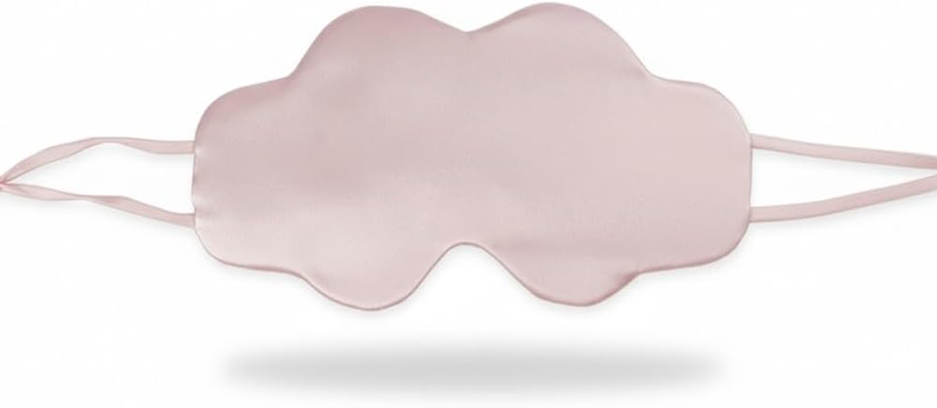 100% Pure Mulberry Silk Sleep Mask for Women, 22 Momme Soft & Breathable Double-Sided Silk Eye Mask, Adjustable Strap, W-Shaped Ergonomic Design for Complete Blackout, Travel & Sleep Aid (Blue)