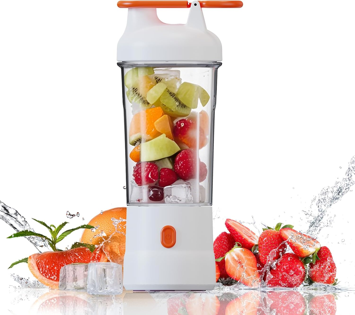 Portable Blender, 25Oz Portable Blender for Smoothies and Shakes with 6 Blades, USB C Rechargeable Mini Personal Size Blenders, Fruit Juice Mixer for Home/Office/Travel/Gym (Gray)