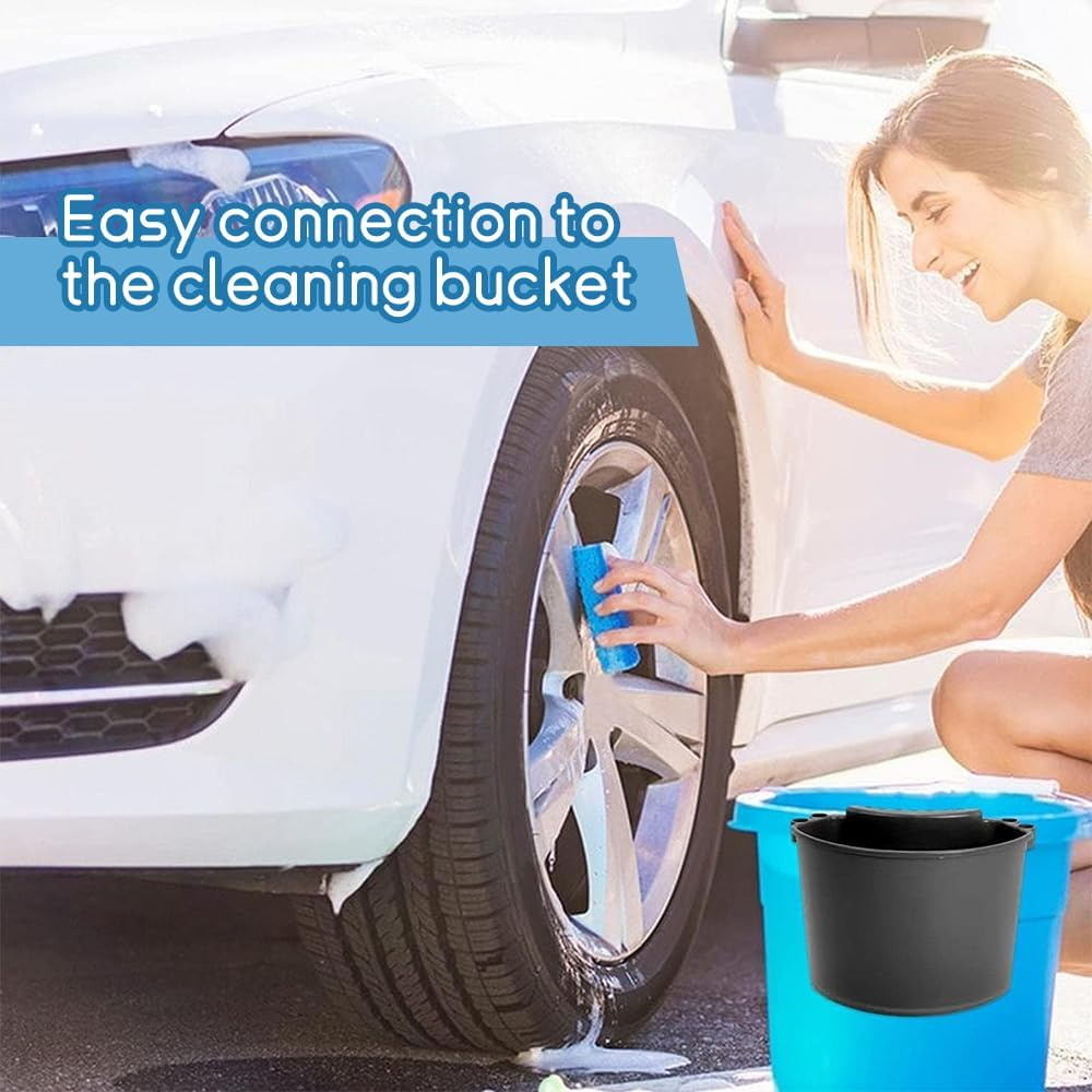 Car Hanging Beauty Bucket Storage Box, Multifunctional Portable Car Wash Tool Hanger, Cleaning Tool Cleaning Bucket, Suitable for Kitchen, Picnic (Black) image number 2