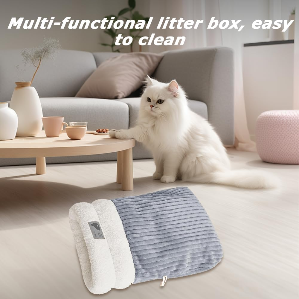 Cat Sleeping Bag Bed, Washable Dog Snuggery, Breathable Semi-Enclosed Cat & Dog Bed, Comfortable Pet Snuggle Sack, Warm Cat Sleeping Beds for Indoor Cats image number 2