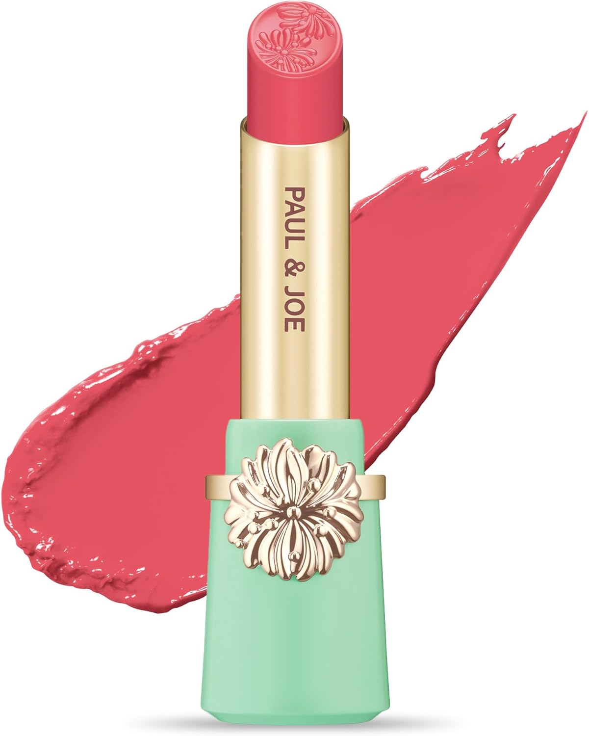 Paul & Joe Moisturizing Lipstick Refill Only, Case Sold Separately, Long Lasting Lipstick for Highly-Pigmented Lip Color, 02 Tulip Petals - Sweet and Heart-Racing Tulip Pink Lip Stick, 0.10 Oz