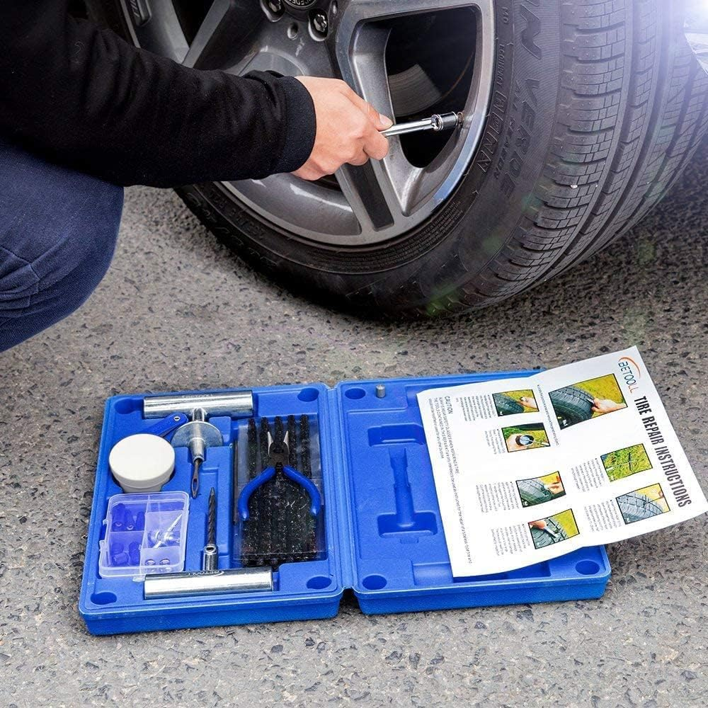 Heavy Duty Tire Repair Kit - 67Pc Set for Motorcycle, ATV, Jeep, Truck, Tractor Flat Tire Puncture Repair image number 2
