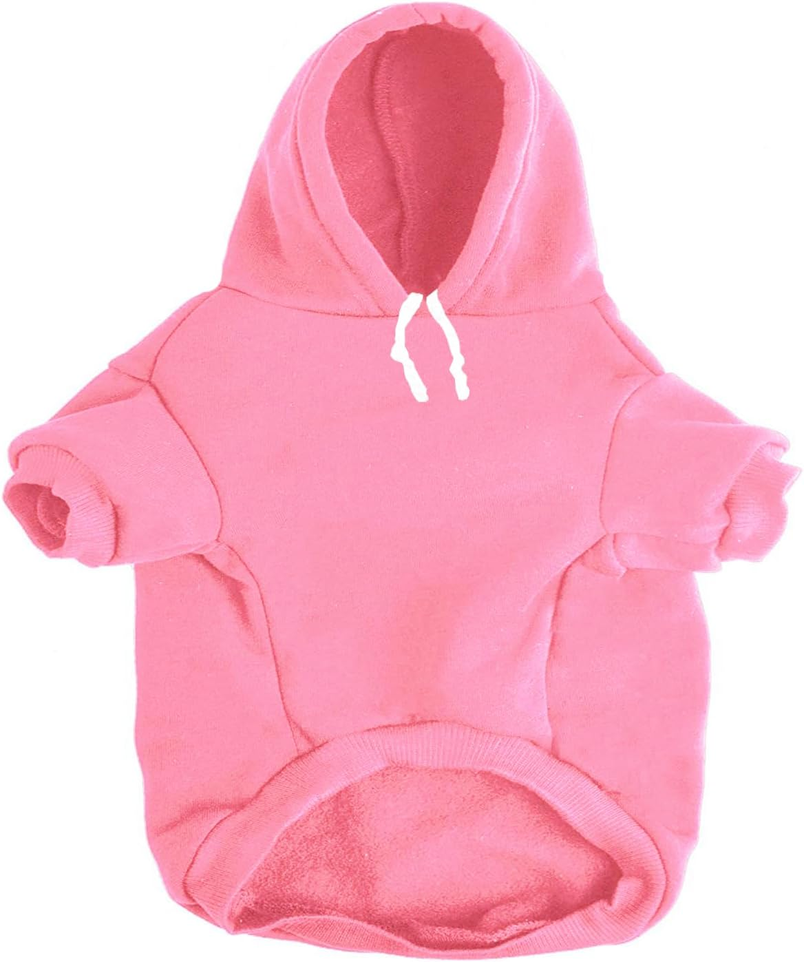 Izefia Dog Hoodies with Security Print Dog Clothes with Warm Sweatshirt Sweater Cotton Coat for Small Dogs Pink 5XL image number 3