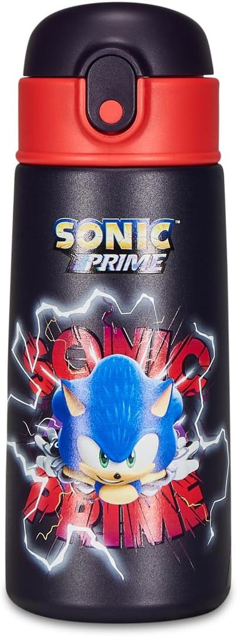 Sonic Thermos Flask Blue and Red - Kids with Straw 460Ml BPA Free for Nursery Primary School - Stainless Steel Temperature Resistant up to 24 Hours image number 3