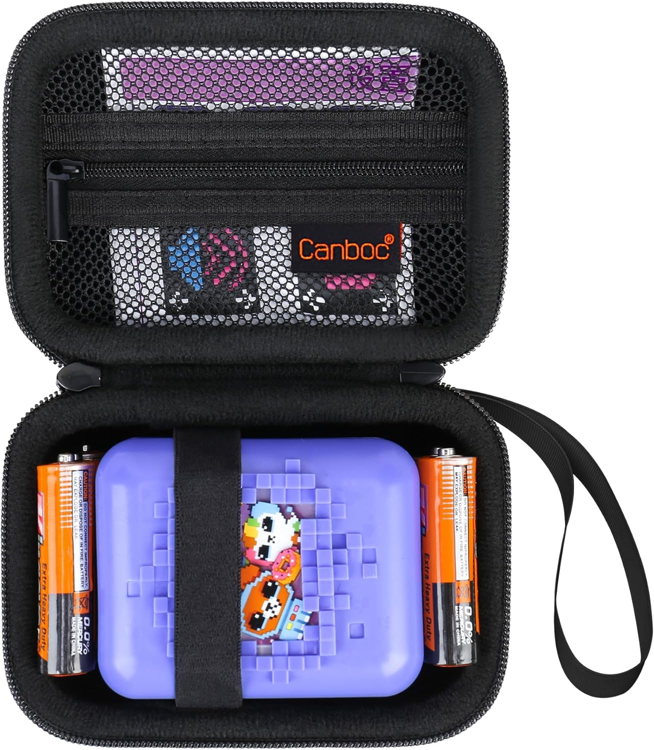 Canboc Hard Carrying Case for Bitzee/Bitzee Disney/Bitzee Magicals Interactive Toy Digital Pet, Virtual Electronic Pets Kids Toys Storage Bag, Purple+Purple (Case Only)