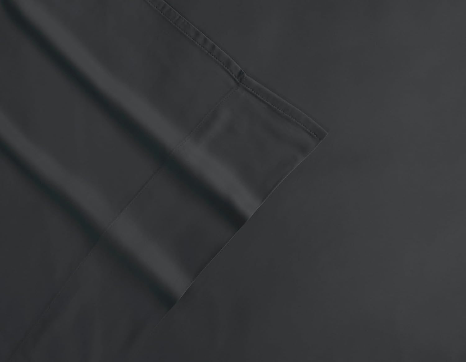 Algodon Bamboo Sheet with Pillow Set, Charcoal, Single image number 1