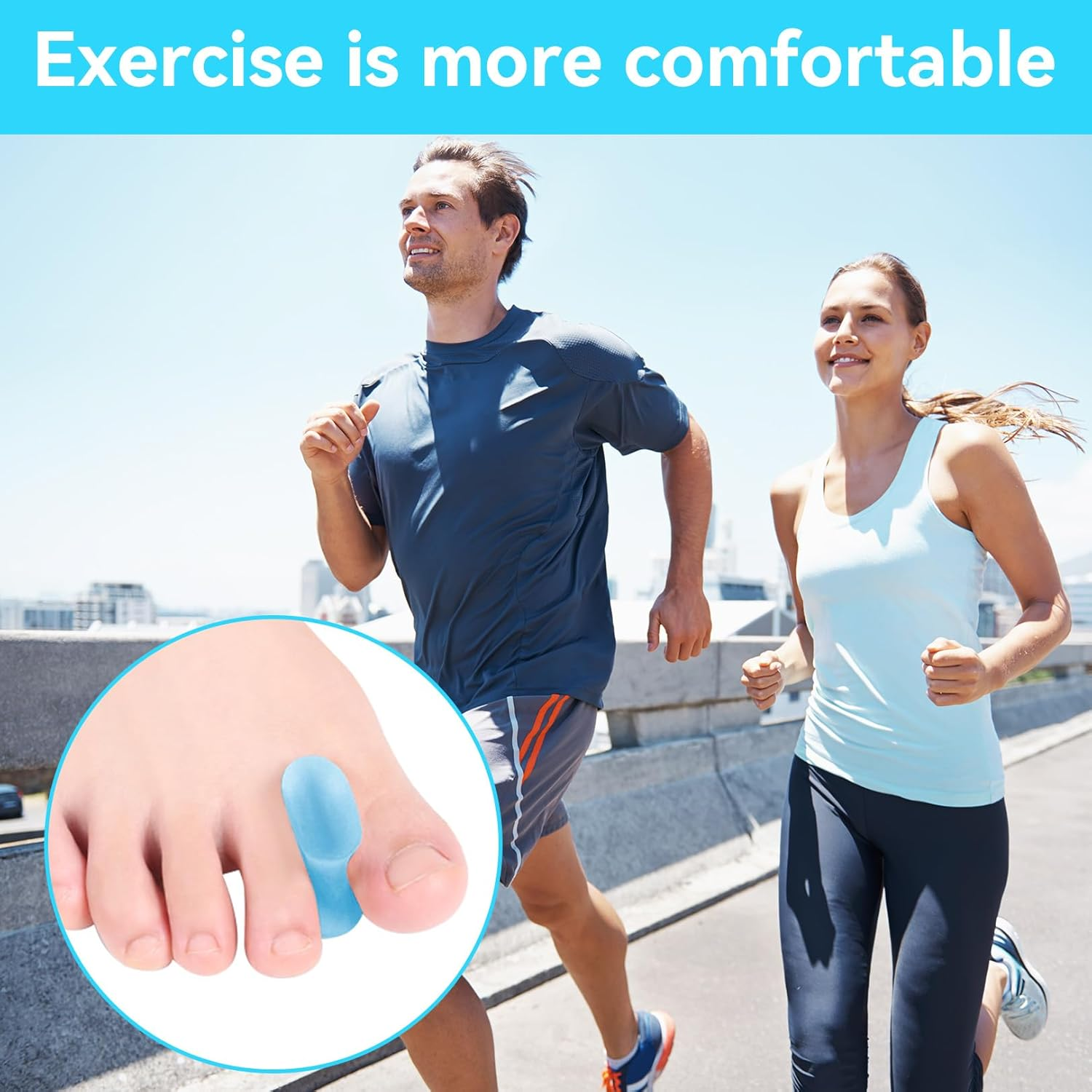 Pack of 8 Gel Toe Separators, Toe Separators, Small Toe, Hallux Valgus Correction, Toe Separator Women'S Silicone, Toe Spacer, Toe Separator, Toe Separator, Large, Toe Separator image number 1