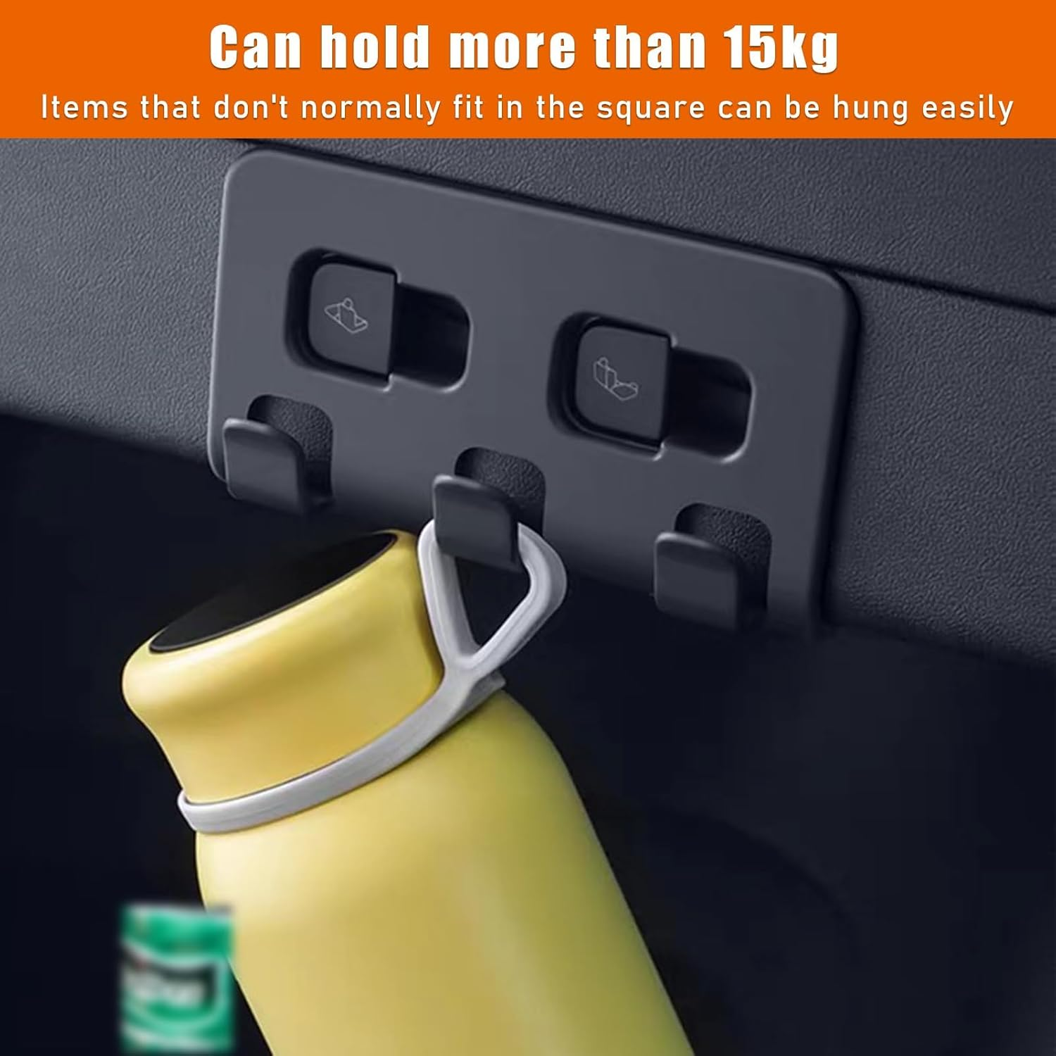 Rear Trunk Hook for Model Y, 5 Seater Upgrade Trunk Hook Holding Clips, Rear Trunk Grocery Bag Holder Hooks for Hanger, Interior Accessories Compatible with Model Y 2021-2023 image number 3