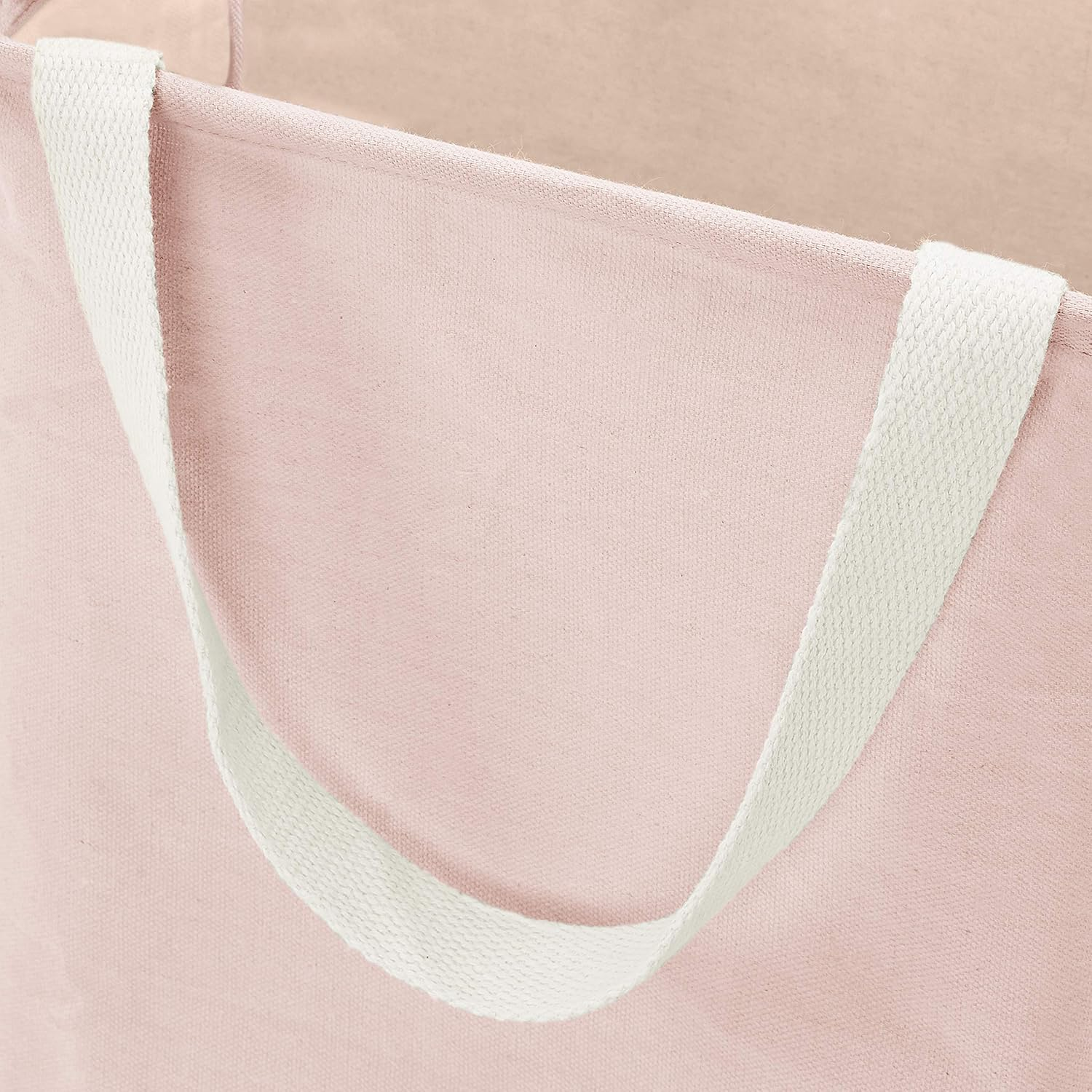 Amazon Basics Fabric Storage Bin Basket - Tall Cube, Dusty Pink