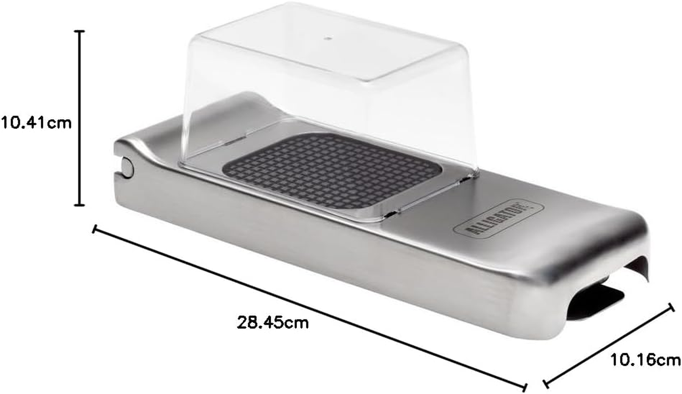 Alligator Vegetable Chopper with Container | Food, Salad, Veggie Dicer, Manual Onion Chopper Vegetable Cutter | 3 Stainless Steel Blades Included | Perfect for Kitchen Prep