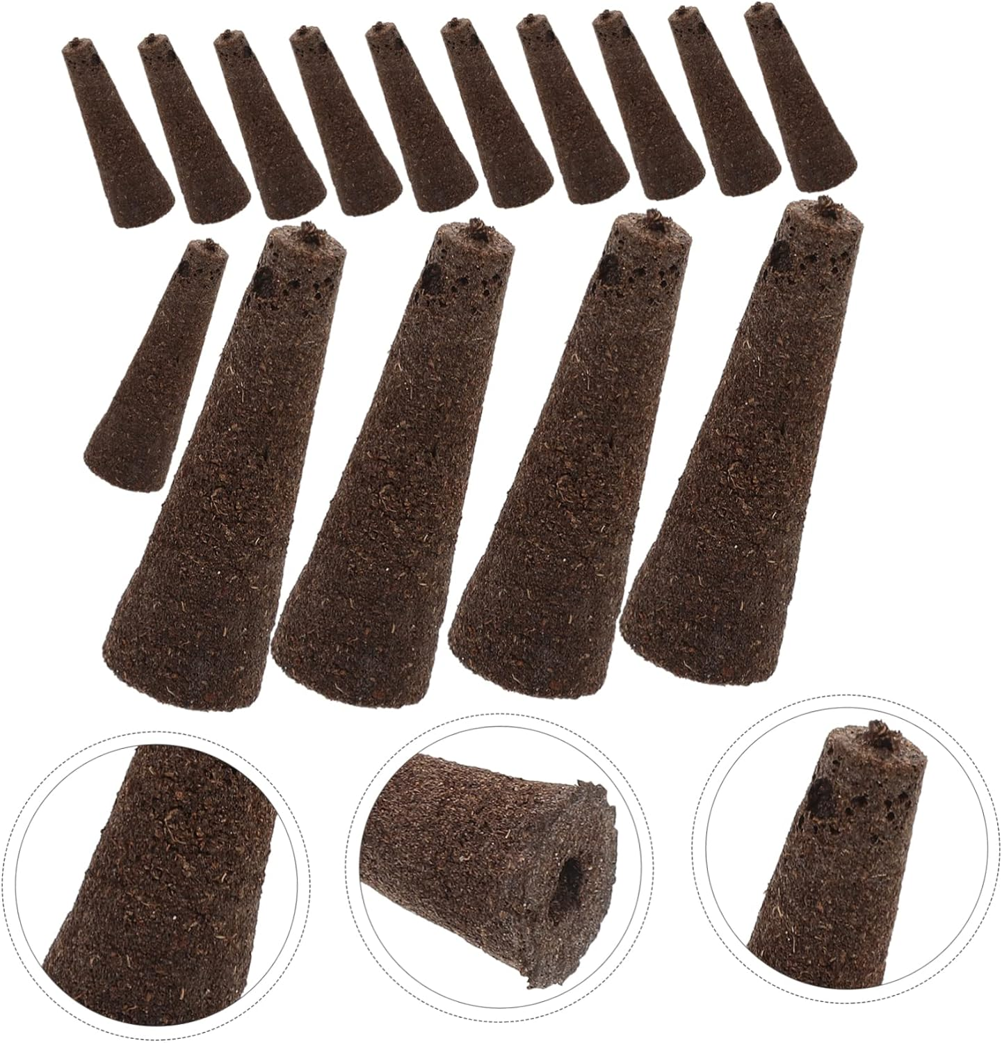 IWOWHERO Hydroponic Grow Sponges 50Pcs for Soilless Cultivation Planting Supplies for Indoor Garden Systems Seed Starting Sponges High Water Absorption image number 4
