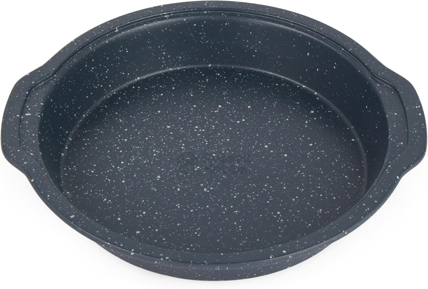 Russell Hobbs RH00995EU Nightfall Stone Cake Tin &ndash; Non-Stick round Baking Tray with Handles, Pfoa-Free Carbon Steel Bakeware, Easy Clean 10-Inch Cheesecake Pan, Straight Sided, Fixed Base, 26 Cm, Blue