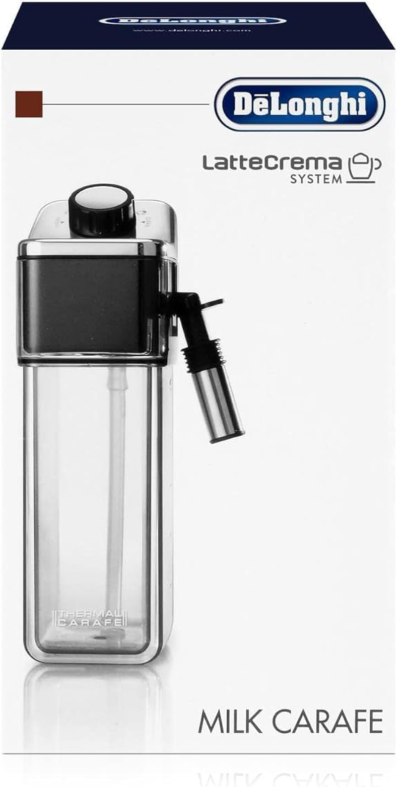 De'Longhi Milk Jug Carafe DLSC014, Compatible with De'Longhi Primadonna Elite Fully Automatic Coffee Machines, Clear image number 2
