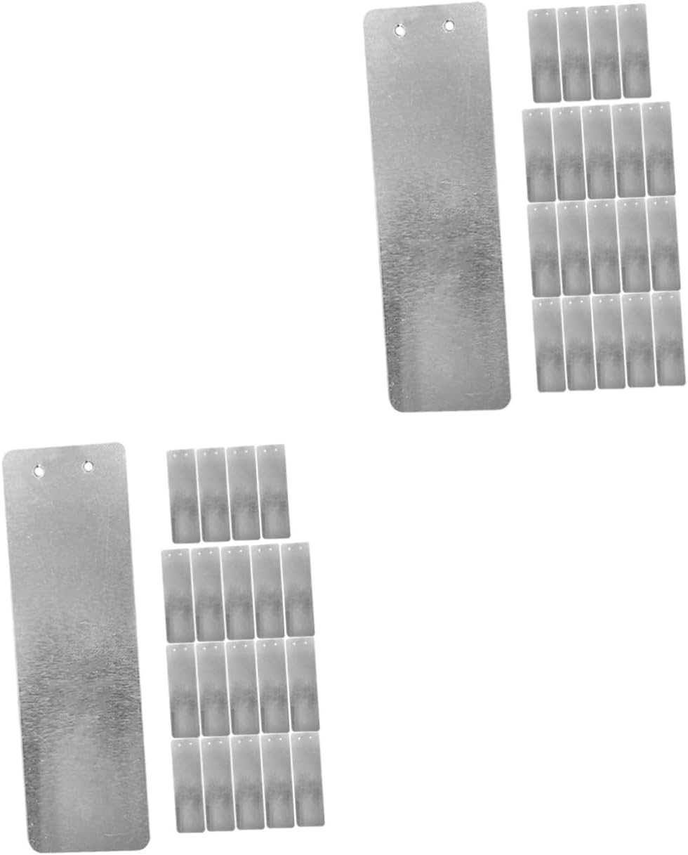 SUPVOX 40Pcs Aluminum Garden Plant Labels Metal Tree Tags Outdoor Herb Labels DIY Plant Markers