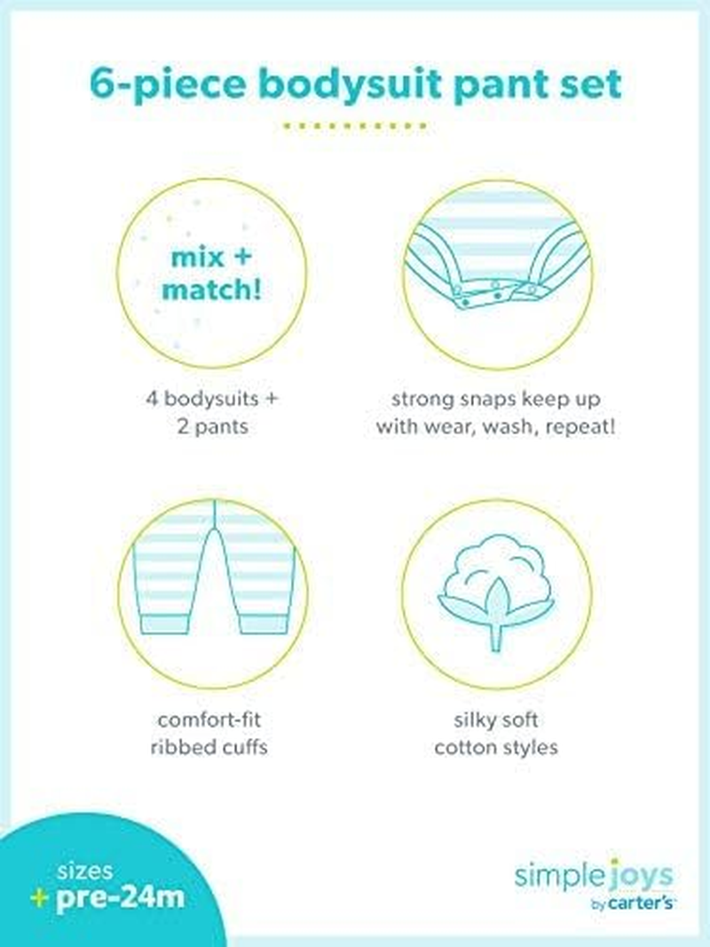 Simple Joys by Carter'S Baby 6-Piece image number 5