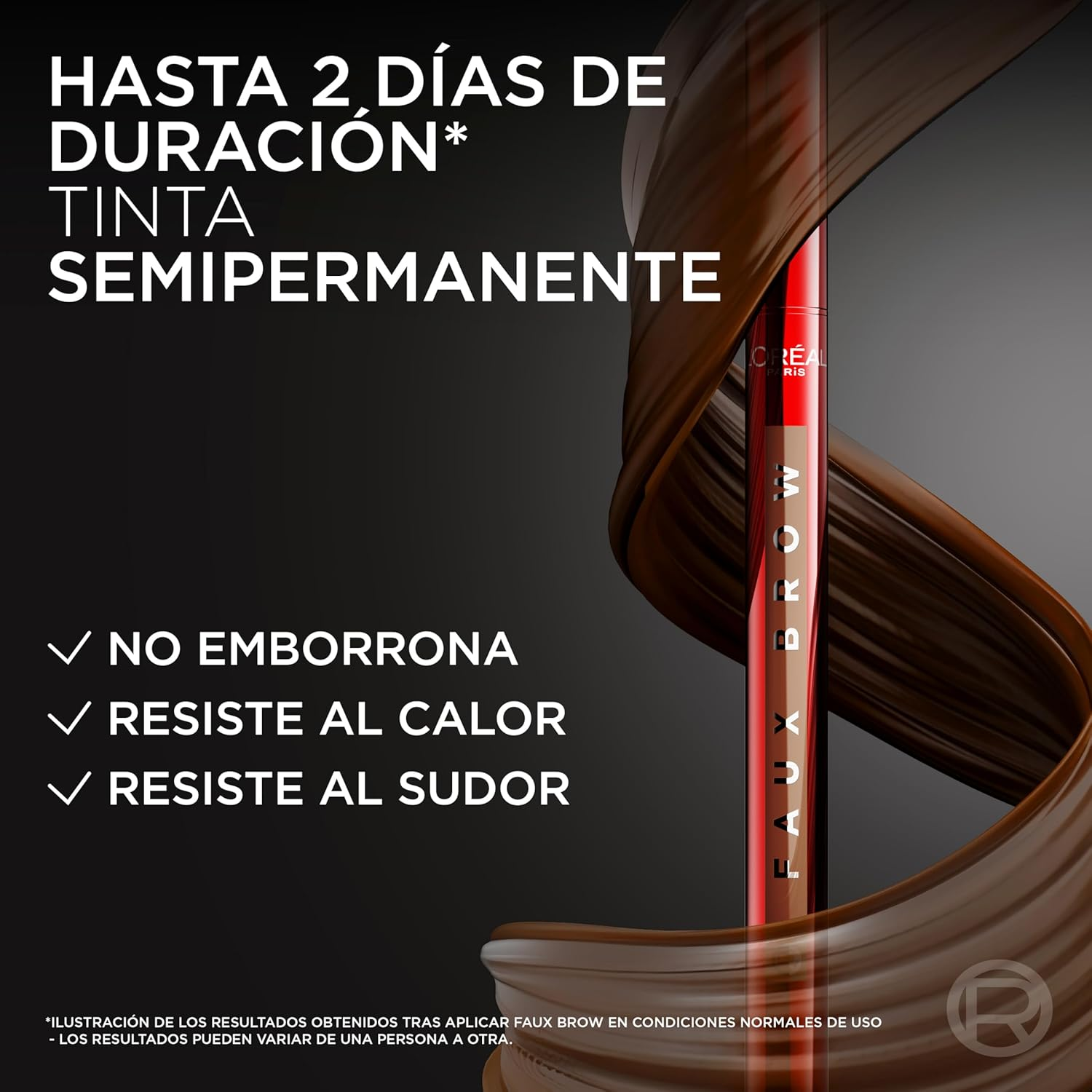 L'Or&eacute;al Paris Infallible Faux Brow Tint Pen, Light Brunette, 1 Ml - Dark Brunette image number 6