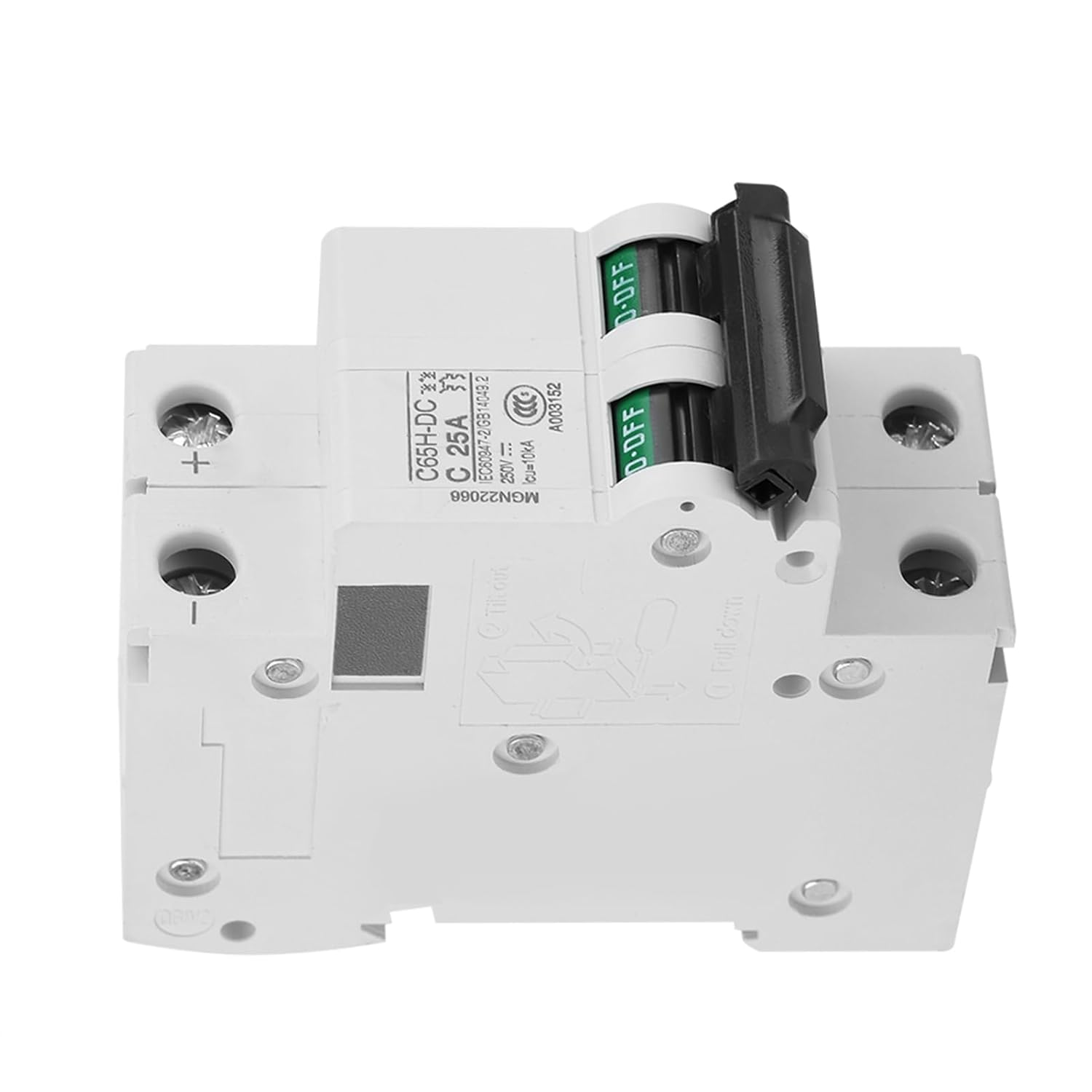 25A,40A DC Circuit Breaker, Fast Closing, Operation, White, Widely Used for Solar Panels Grid System, Wind, and Solar Hybrid System (25A) image number 5