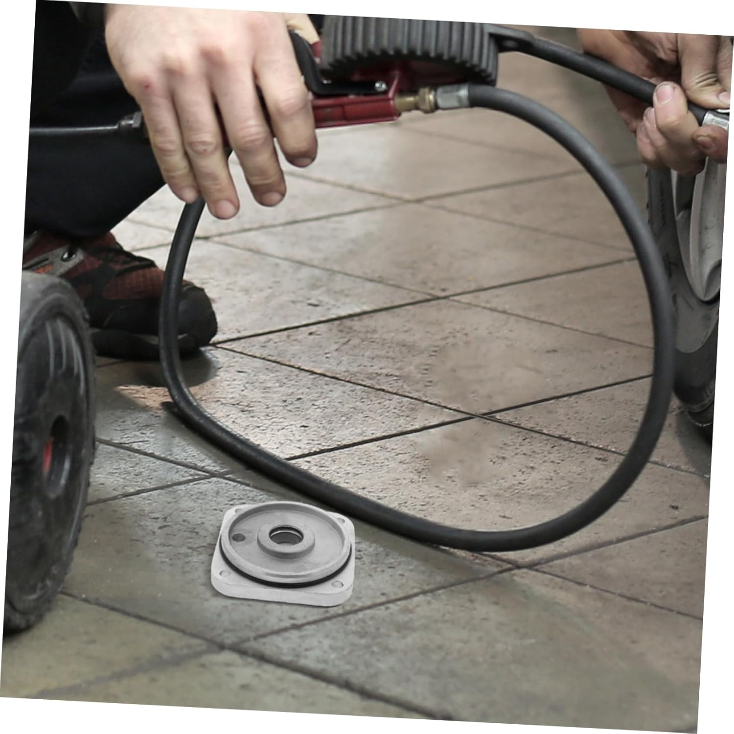 WEKADRIN Alloy Construction Tire Changer Accessory Cylinder Protector Demount Tool Lid for Car image number 1