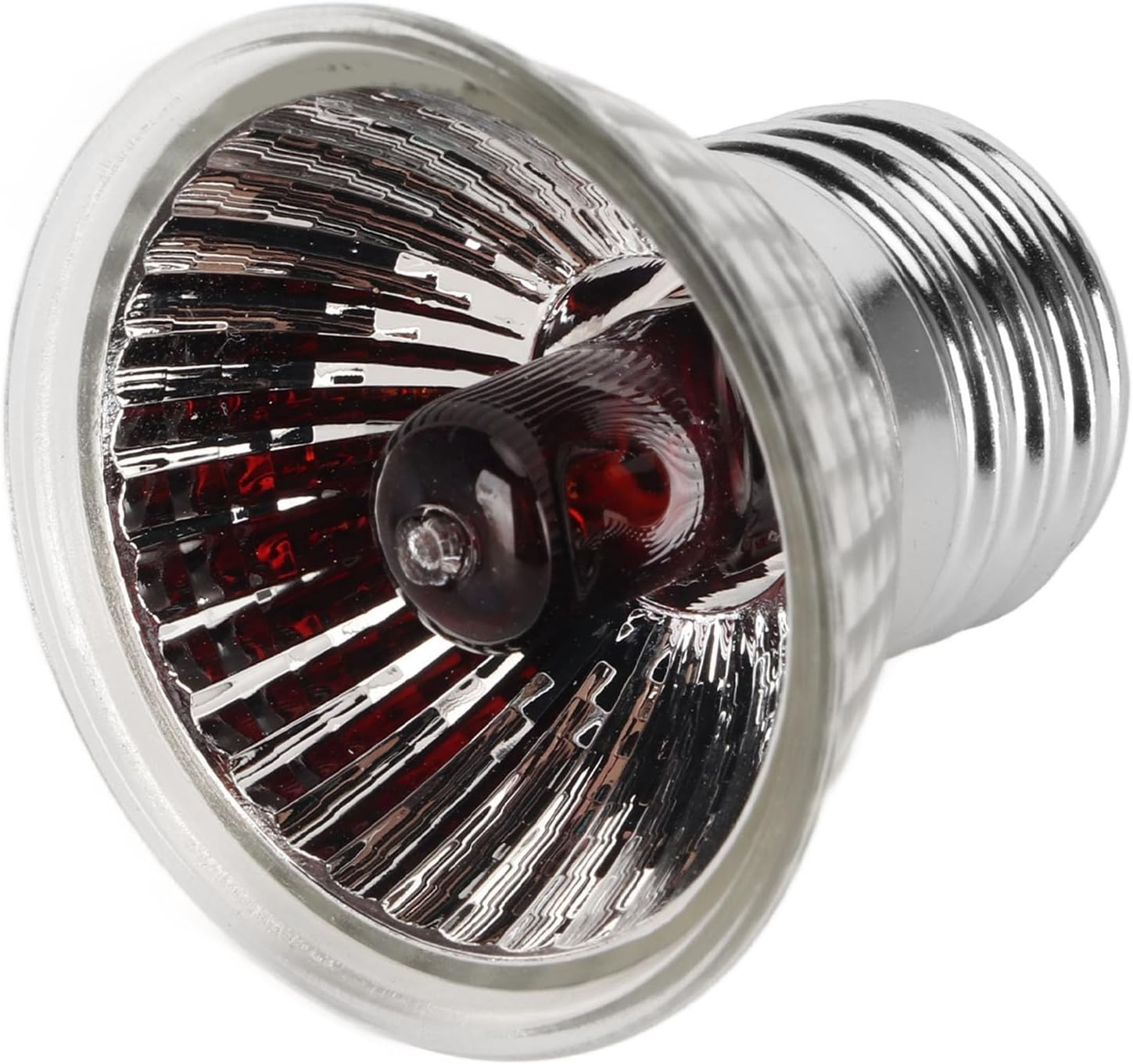 Reptile Heat Light Bulb, Energy Saving 25W Reptile Heat Light Replacement Bulb Continuous Light Release Aluminum UVA UVB for Frog (220V) image number 1