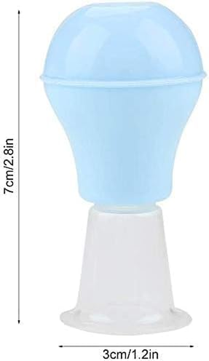 Blue Nipple Corrector,Women Silicone Nipple Enlargement Suction Enlarger Sucker Corrector for Breastfeeding Inverted Flat Nipples Aspirator Puller Health Care Breast Shells and Nipple Therapy Products image number 4